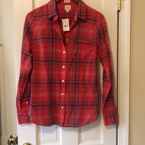 J. Crew plaid shirt